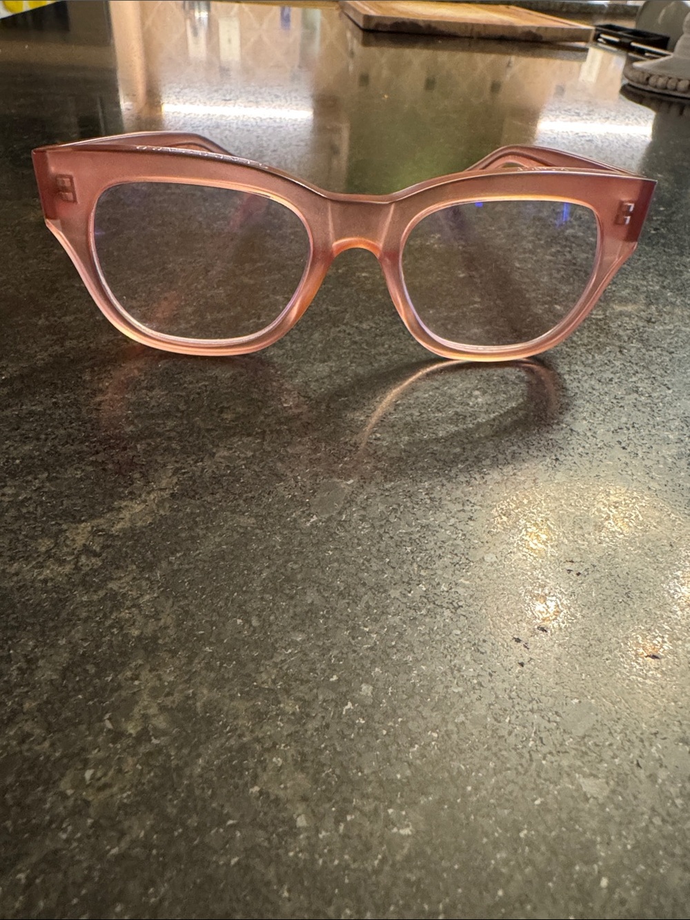 Caddis Transparent Pink Miklos reading glasses